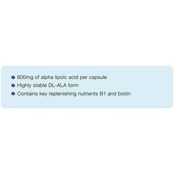 CanPrev Alpha Lipoic Acid 600 | 60 v-caps l With Key Replenishing Nutrients B1 - Image 3