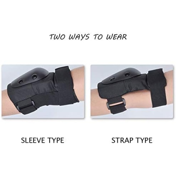 Kids Knee Elbow Pads with Wrist Guard Adjustable Protective Gear Set - Image 7