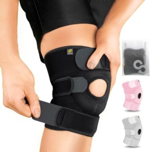 Bracoo Adjustable Compression Knee Patellar Pad Tendon Support Sleeve Brace