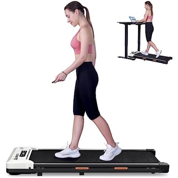 AIRHOT Walking Pad, 2 in 1 Under Desk Treadmill of Compact Space, 2.5HP Quiet
