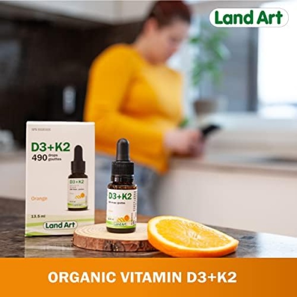 Certified Organic Vitamin D3 & K2 (MK7-Natto) - 490 Drops- Support Your Bones - Image 8