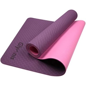 Glymnis Yoga Mat Exercise Mat Thick Non Slip Pilates Mat, Anti Tear Durable