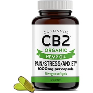 CB2 HEMP OIL CAPSULES [ORGANIC] - Extra Strength Hemp Oil for Pain Relief