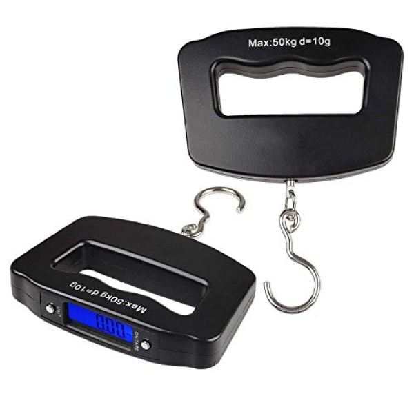 Briskyloom LCD Display Portable Bag Scales Hanging Hook Scale for Fishing Travel - Image 4