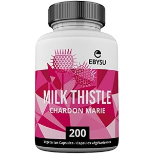 EBYSU Milk Thistle Capsules – Liver Support & Protectant – 4:1 Milk Thistle