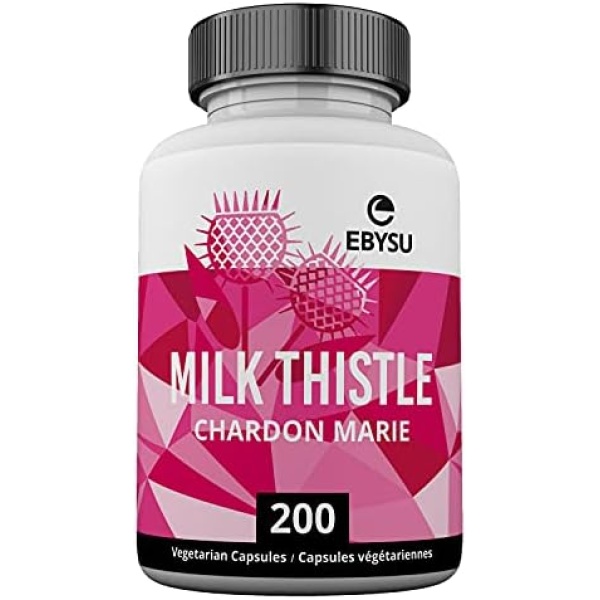 EBYSU Milk Thistle Capsules – Liver Support & Protectant – 4:1 Milk Thistle