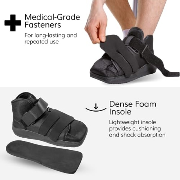 BraceAbility Closed Toe Medical Walking Shoe - Lightweight Broken Toe Cast Boot - Image 4