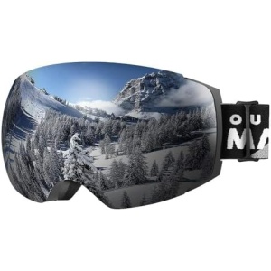 OutdoorMaster Ski Goggles PRO - Frameless, Interchangeable Lens Snow Goggles