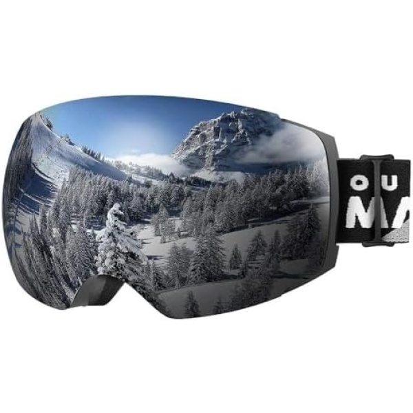 OutdoorMaster Ski Goggles PRO - Frameless, Interchangeable Lens Snow Goggles