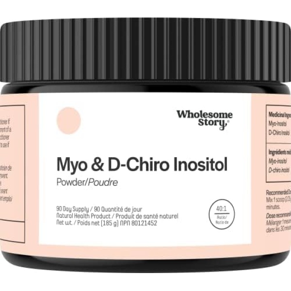 Canada Myo-Inositol & D-Chiro Inositol Powder | 90-Day Supply | 40:1 Ratio