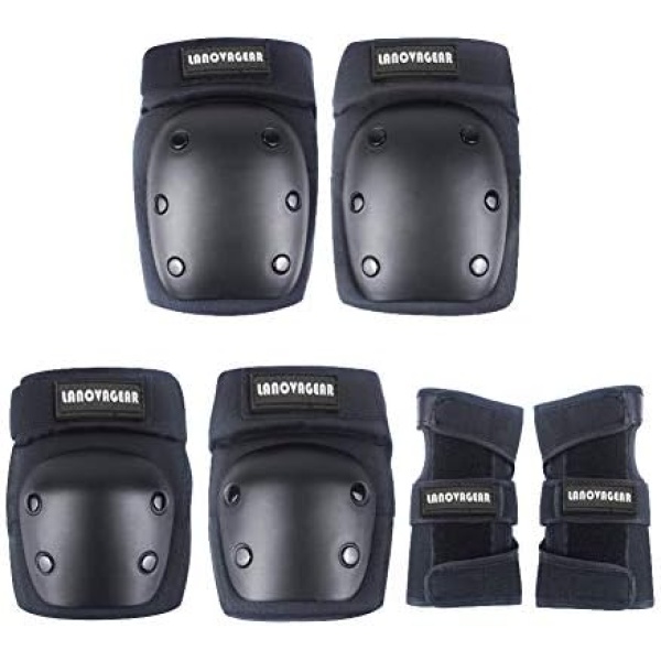 Kids Knee Elbow Pads with Wrist Guard Adjustable Protective Gear Set - Image 2