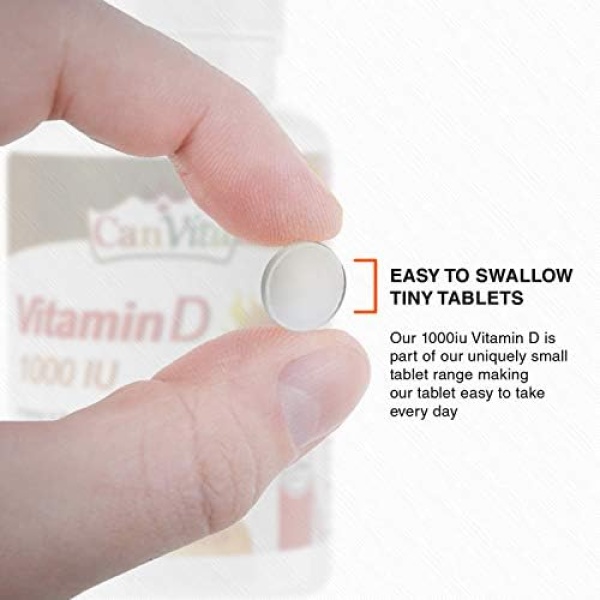 Canvita Halal Vitamin D 1000IU For Adults Halal Vegiterian - Image 5