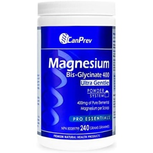 CanPrev Magnesium Bisglycinate | 400mg Powder | Ultra Gentle Chelated Complex