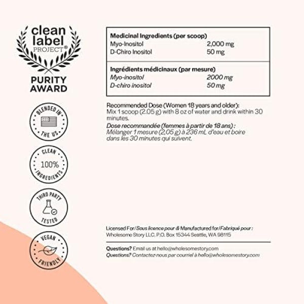 Canada Myo-Inositol & D-Chiro Inositol Powder | 90-Day Supply | 40:1 Ratio - Image 2