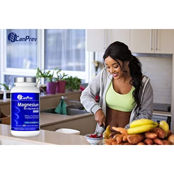 CanPrev - Pure Magnesium Bis-Glycinate 200mg (Gentle) | 240 v-caps | Elemental - Image 5