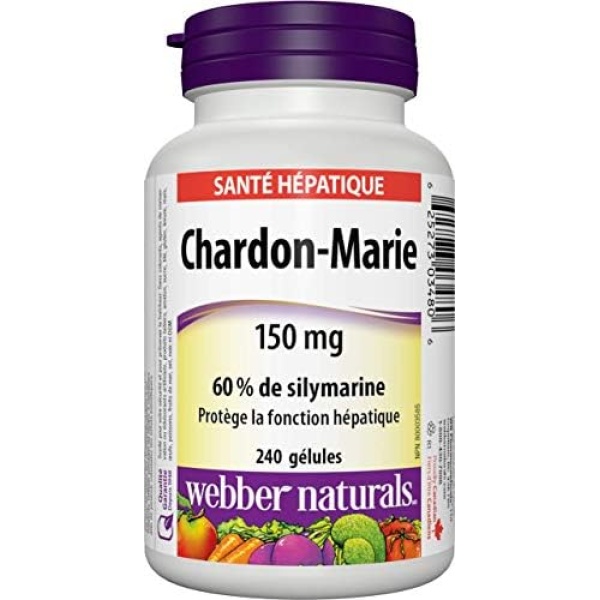 Webber Naturals Milk Thistle Extract, 150 Mg 240 count - Image 2