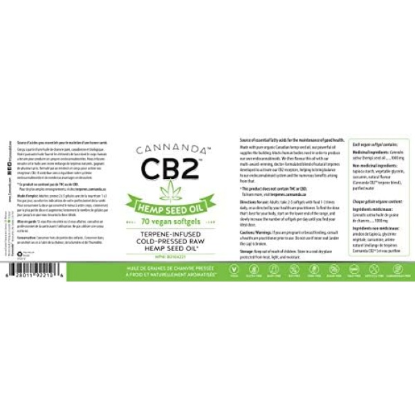 CB2 HEMP OIL CAPSULES [ORGANIC] - Extra Strength Hemp Oil for Pain Relief - Image 8