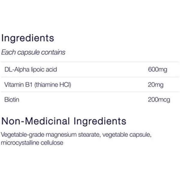 CanPrev Alpha Lipoic Acid 600 | 60 v-caps l With Key Replenishing Nutrients B1 - Image 4
