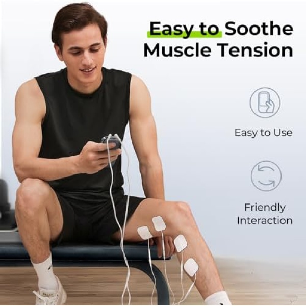 AUVON 3-in-1 TENS Unit Muscle Stimulator, EMS Massage Machine - Image 6