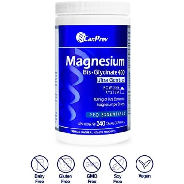 CanPrev Magnesium Bisglycinate | 400mg Powder | Ultra Gentle Chelated Complex - Image 4