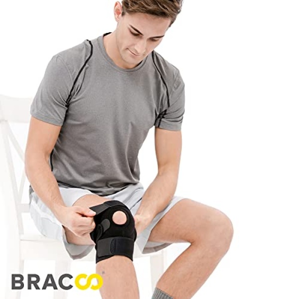 Bracoo Adjustable Compression Knee Patellar Pad Tendon Support Sleeve Brace - Image 3