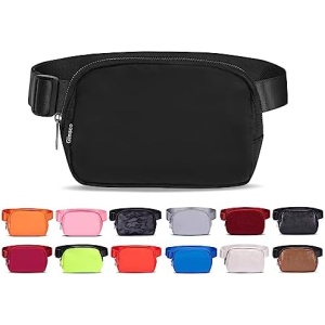 Belt Bag for Women Men Fanny Pack Dupes, Ginsco Crossbody Bag for Women