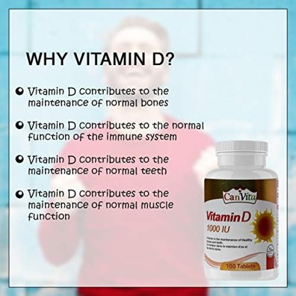Canvita Halal Vitamin D 1000IU For Adults Halal Vegiterian - Image 7