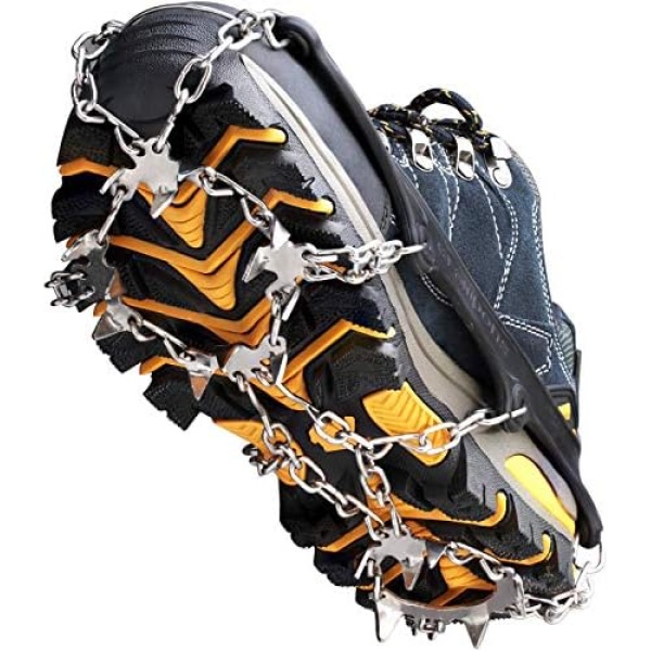 Crampons Ice Cleats Traction Snow Grips for Boots Shoes Women Men Kids Anti Slip