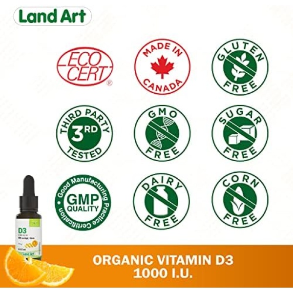 Certified Organic Vitamin D3 Drops - 490 servings - 1000 IU per drop - Image 4