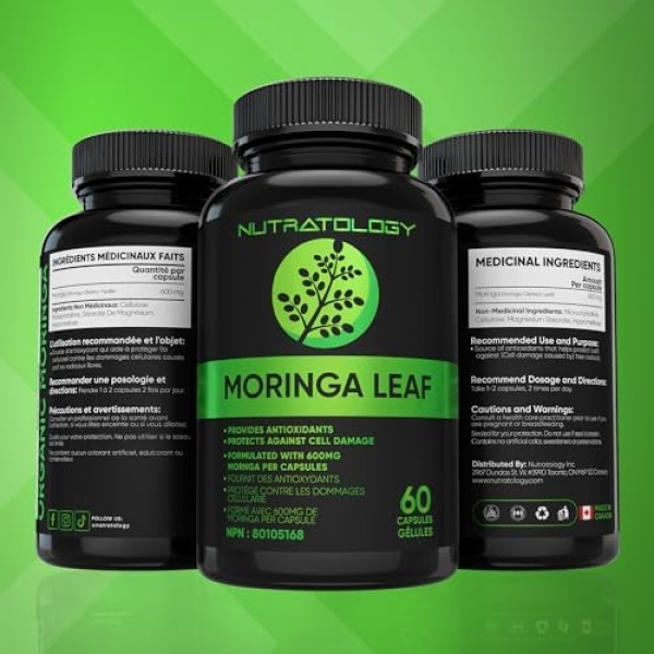1200MG Organic Moringa Leaf Capsules -Provides Powerful Antioxidants - Image 8