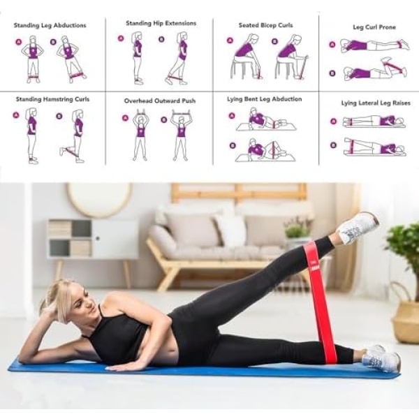 LIDENKORS Exercise Bands, Resistance Bands for Exercise, Fitness Bands - Image 5