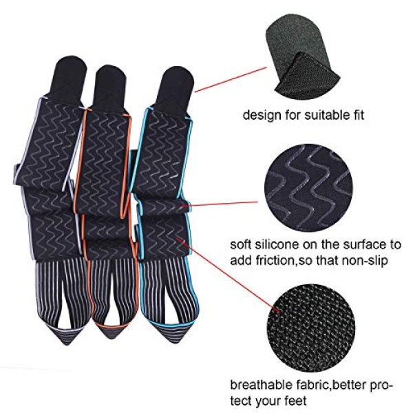 Ankle Support,Adjustable Ankle Brace Breathable Nylon Material Super Elastic - Image 2