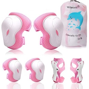 Elbow Pads and Knee Pads for Kids, Wiletasz Kids Protective Gear Elbow Pads