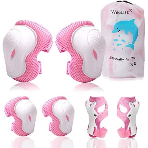 Elbow Pads and Knee Pads for Kids, Wiletasz Kids Protective Gear Elbow Pads