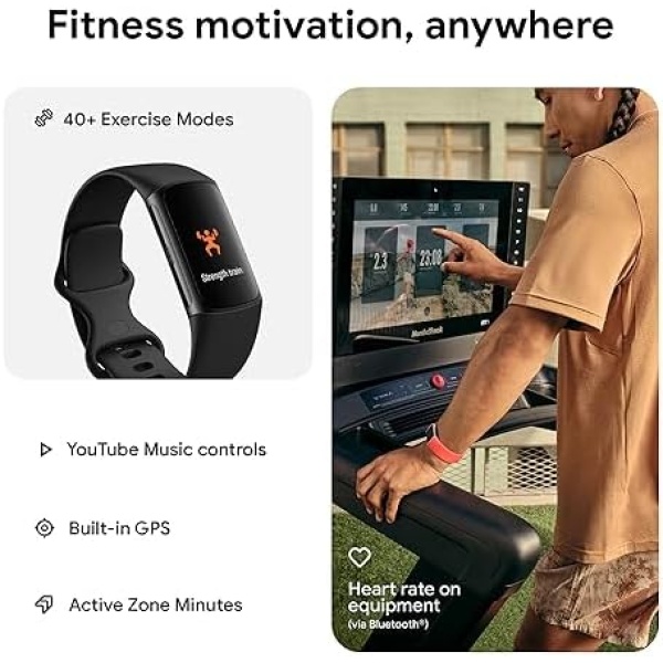 Fitbit Charge 6 Advanced Health and Fitness Tracker with Built-in GPS, Stress - Image 4