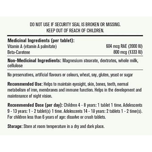 MapleLife Vision Chewables for Kids and Adolescents, Milk Flavour - Image 2
