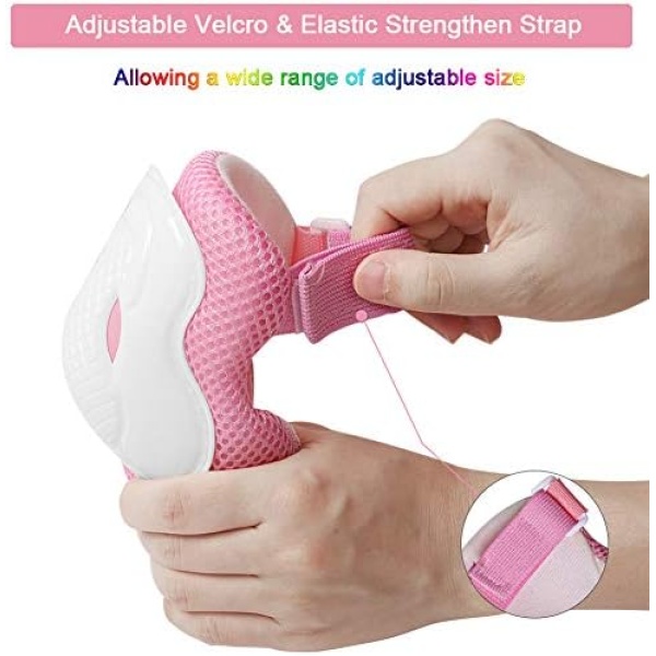 Elbow Pads and Knee Pads for Kids, Wiletasz Kids Protective Gear Elbow Pads - Image 5