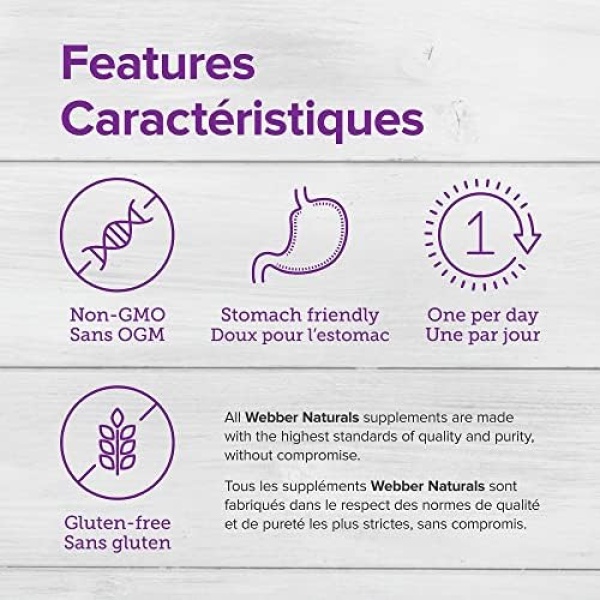 Webber Naturals Gentle Iron Supplement with Vitamin C, B12 and Folic Acid - Image 3