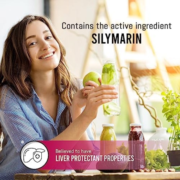 EBYSU Milk Thistle Capsules – Liver Support & Protectant – 4:1 Milk Thistle - Image 4