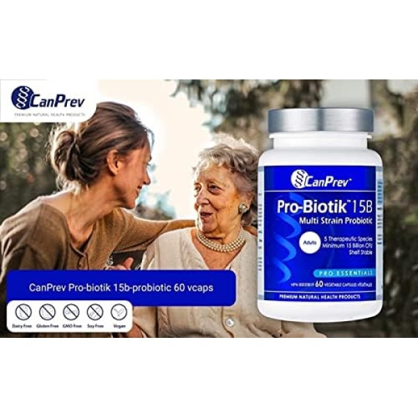 CanPrev Pro-Biotik 15B | 60 V-Caps I Helps Restore Natural Gut Flora - Image 4