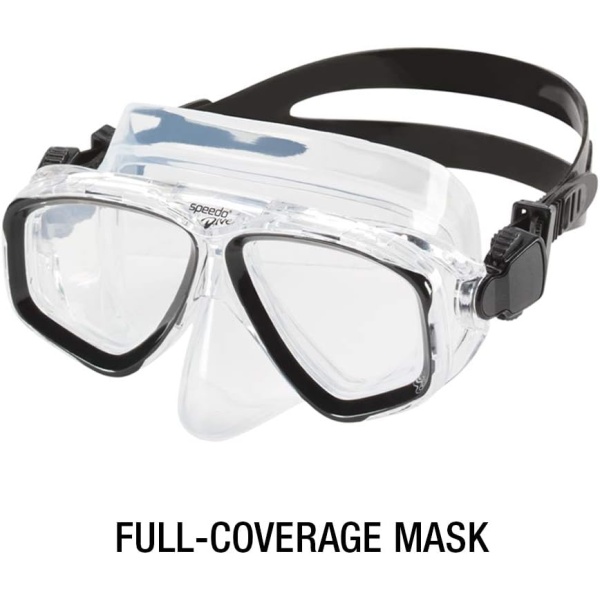 Speedo Unisex-Adult Swim Snorkel Dive Mask Anti-Fog with Nose Cover Adventure - Image 4