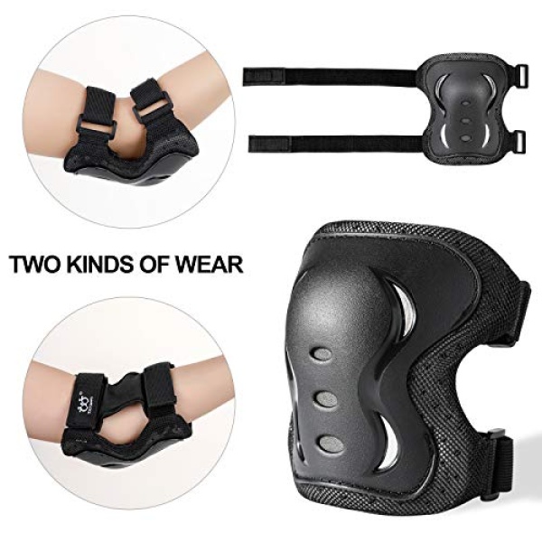 Knee Pads Elbow Pads with Wrist Guards Protective Gear Set - Image 4