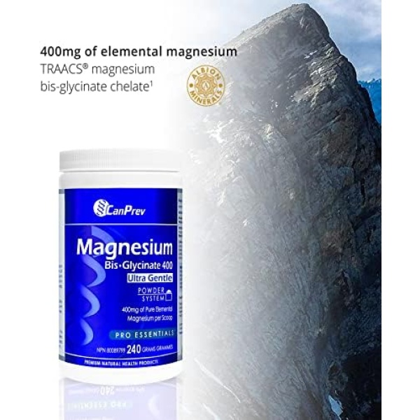 CanPrev Magnesium Bisglycinate | 400mg Powder | Ultra Gentle Chelated Complex - Image 5