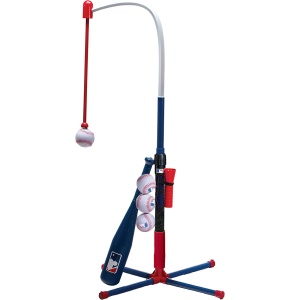 Franklin Sports Grow-with-Me Kids Baseball Batting Tee + Stand Set for Youth