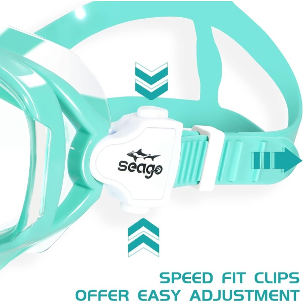 Seago Kids Swim Goggles Snorkel Diving Mask for Youth(5-15) - Image 5