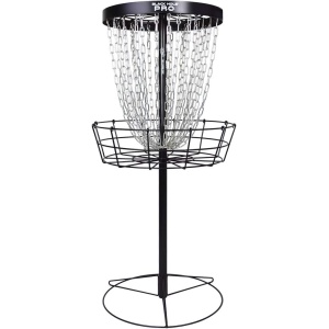 MVP Disc Sports Black Hole Pro 24-Chain Portable Disc Golf Basket Target