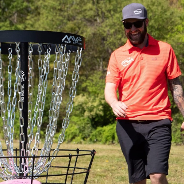 MVP Disc Sports Black Hole Pro 24-Chain Portable Disc Golf Basket Target - Image 6