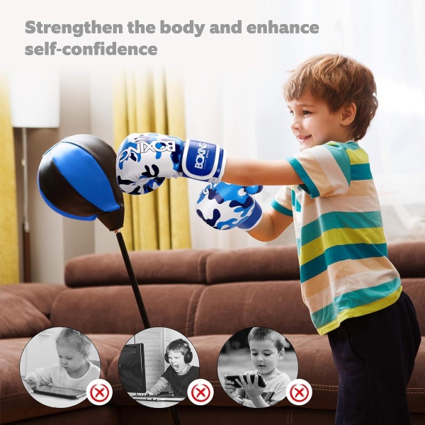 Kids Boxing Gloves, Boxing Gloves for Children 3-9 Youth Boys Girls Toddler PU - Image 8
