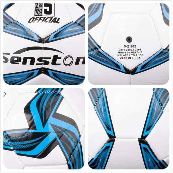 Senston Soccer Ball Size 4 & Size 5 with Pump - Official Match Football Adults - Image 4