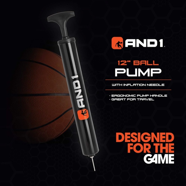 AND1 Street Grip Premium Composite Leather Basketball & Pump- Official Size 7 - Image 3